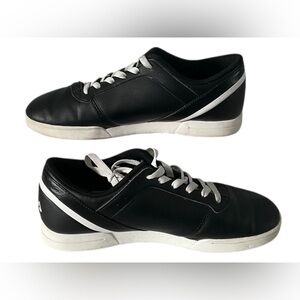 Fila Black/White Shoe Sneaker 11 Men Unisex Athletic Casual Faux Leather Walking